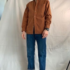 Embroidered Columbia Button Down